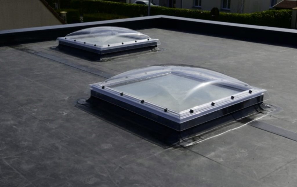 etanchéité sur toit terrasse avec skydome