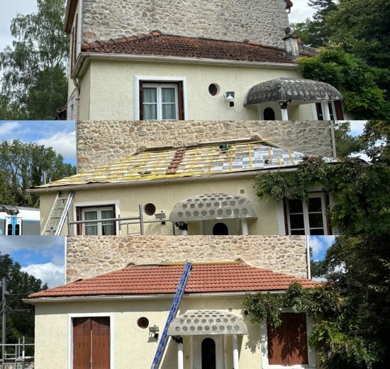 changement tuiles toiture