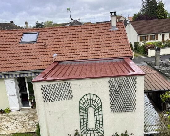changement de toit d'annexe